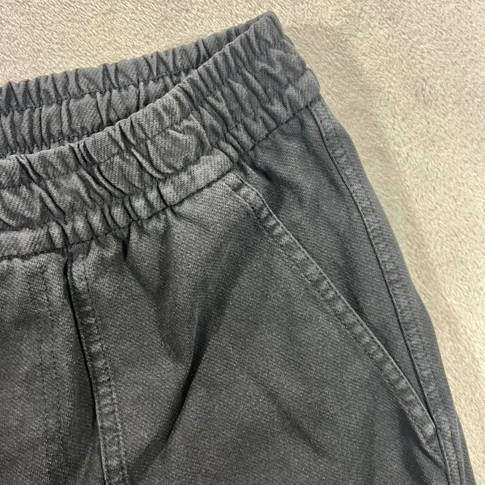 UNIQLO Utility Pants Mens Small Black Cotton Stretch Carpenter Fatigue